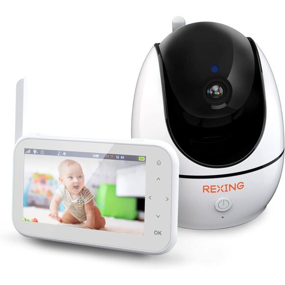 REXING BM1 Baby Monitor w/ Recording Capabilities 4.5” Display, 720p Video/Audio - Picture 1 of 4